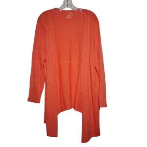 Chico’s Open Front Hi-Lo Cardigan | Coral Pink | Size 3 (XL)
